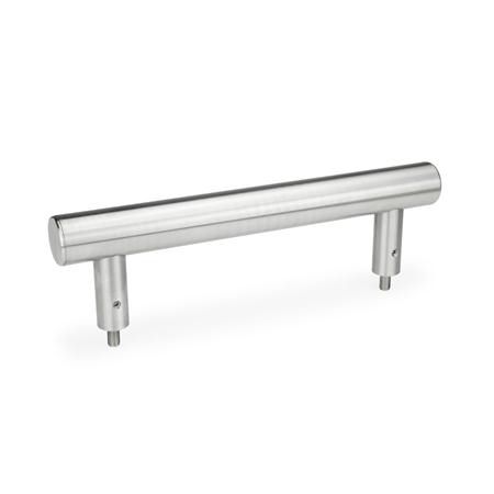 Manilla tubular - GN 666.7 - Otto Ganter GmbH & Co. KG - de puerta / de acero inoxidable