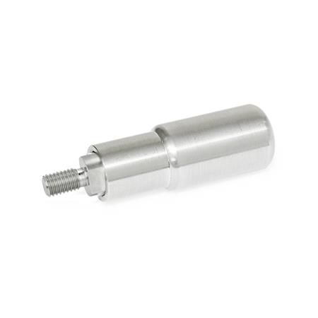 Manilla tubular - GN 798.4 - Otto Ganter GmbH & Co. KG - de puerta / de acero inoxidable / cilíndrica