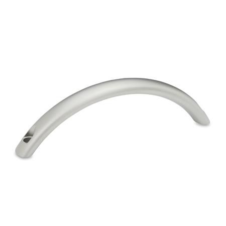Manilla de puerta - GN 565.9 - Otto Ganter GmbH & Co. KG - de acero inoxidable / curvada / arqueada