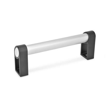 Manilla tubular - GN 335 - Otto Ganter GmbH & Co. KG - de aluminio / oval / ergonómica