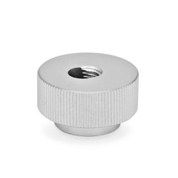 Tuerca moleteada - GN 6303.1 - Otto Ganter GmbH & Co. KG - de acero inoxidable / roscada