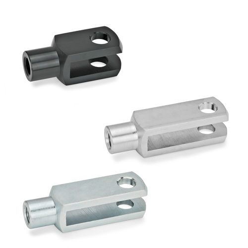 Cabeza de horquilla de acero - DIN 71752 - Otto Ganter GmbH & Co. KG - de aluminio / de acero inoxidable