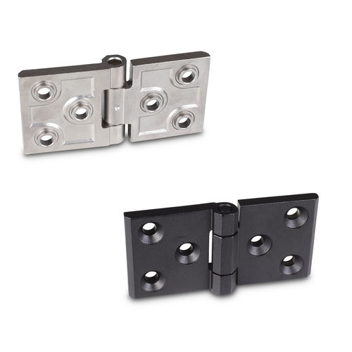 Bisagra de acero inoxidable - GN 237.3 - Otto Ganter GmbH & Co. KG - atornillable / 180° / para grandes cargas