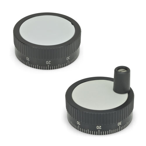 Volante de mando - GN 736.1 - Otto Ganter GmbH & Co. KG - macizo / de aluminio / graduada