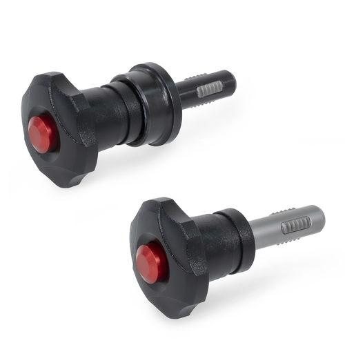 Rosca roscada - GN 6336.9 - Otto Ganter GmbH & Co. KG - tipo estrella / de poliamida / de acero inoxidable