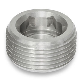 Tapón de cierre - GN 252.5 - Otto Ganter GmbH & Co. KG - redondo / roscado / de acero inoxidable