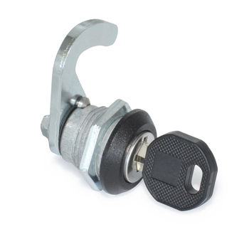 Pestillo con llave - GN 115.8 - Otto Ganter GmbH & Co. KG - de acero inoxidable / rotativo / para puertas deslizantes