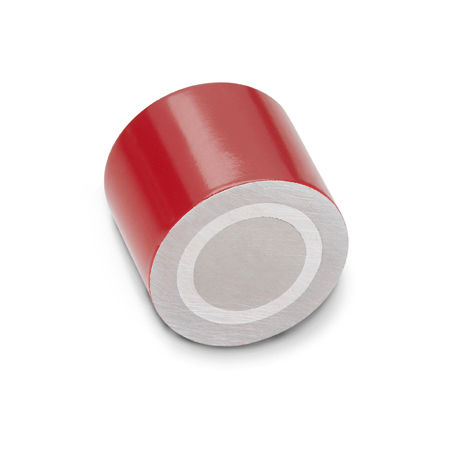Imán de hierro-boro NdFeB - GN 52.3 - Otto Ganter GmbH & Co. KG - de mantenimiento cilíndrico / de barra cilíndrica / con casquillo roscado