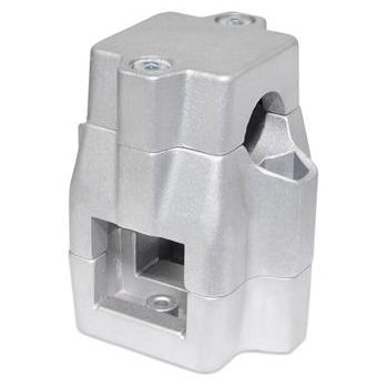 Conexión de tubo cuadrado - GN 135 - Otto Ganter GmbH & Co. KG - de aluminio / sujeción central