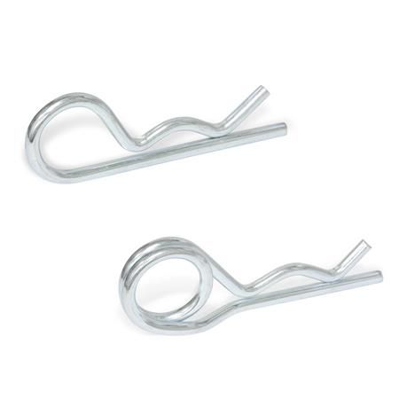Clavija elástica beta - GN 1024 - Otto Ganter GmbH & Co. KG - de acero inoxidable / de acero
