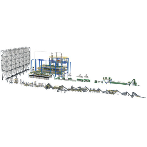 Línea de producción de textil no tejido - 40TPD - BORETECH - de fibras bicomponente / automática / continua