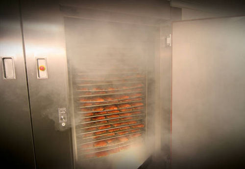 Unidad de ahumado y cocción para pescado - PFR - maurer-atmos - para la industria agroalimentaria / ventilación de velocidad variable