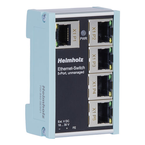 Conmutador Ethernet no administrable - FLEXtra FLAT - Helmholz GmbH & Co. KG - 8 puertos / 5 puertos / 16 puertos