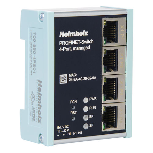 Conmutador Ethernet administrable - FLEXtra FLAT - Helmholz GmbH & Co. KG - 8 puertos / 16 puertos / 4 puertos