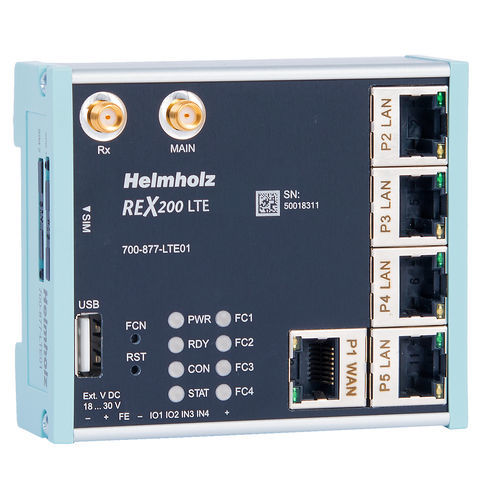 Router de datos - REX 200 - Helmholz GmbH & Co. KG - Ethernet / para red / WAN