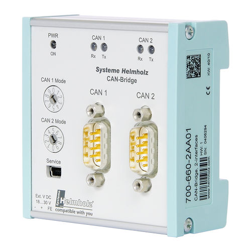 Pasarela de comunicación - 700-660-2AA01 - Helmholz GmbH & Co. KG - Ethernet / CANbus / DeviceNet