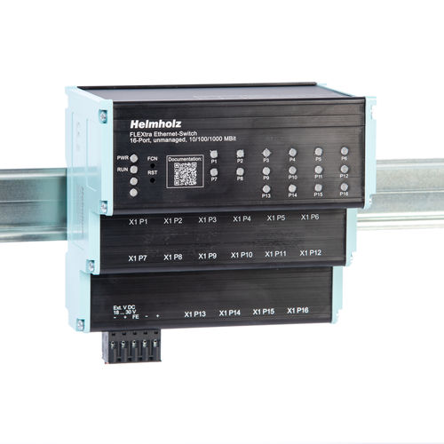 Conmutador Ethernet no administrable - FLEXtra STAGE  - Helmholz GmbH & Co. KG - 16 puertos / gigabit / ProfiNet