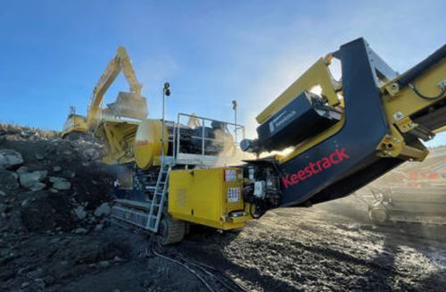 Machacadora de mandíbula - B5 - keestrack - móvil / primaria / de carbón