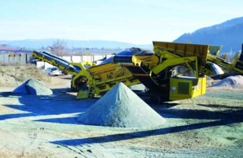Criba móvil - K8 - keestrack - para productos a granel