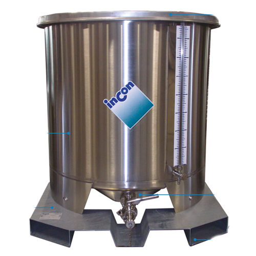 Contenedor IBC de acero inoxidable - SBPA series - INCON - para alimentos / de producto químico / para productos farmacéuticos