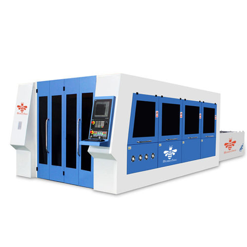 Máquina de corte láser de fibra - HB-FL3015TC - Dalian Honeybee CNC Equipment Co., Ltd - para metal / para tubos metálicos / CNC