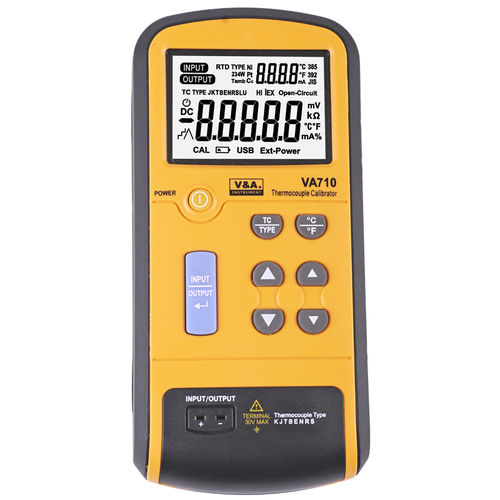 Calibrador de temperatura - VA710 - Shanghai Yi Hua V&A Instrument Co., Ltd. - para termopar / digital / de mano