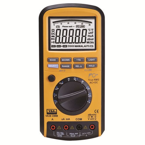 Multímetro digital - VA38 - Shanghai Yi Hua V&A Instrument Co., Ltd. - portátil / 1000 V / 10 A
