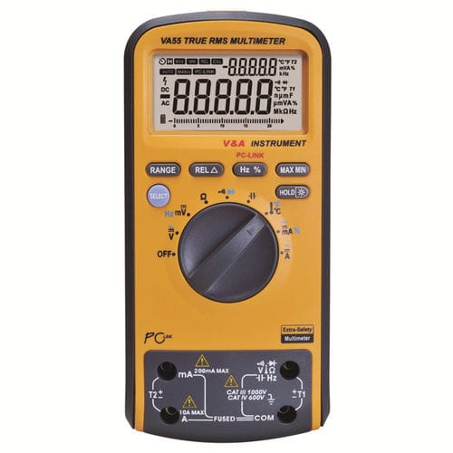 Multímetro digital - VA55 - Shanghai Yi Hua V&A Instrument Co., Ltd. - portátil / 1000 V / 10 A