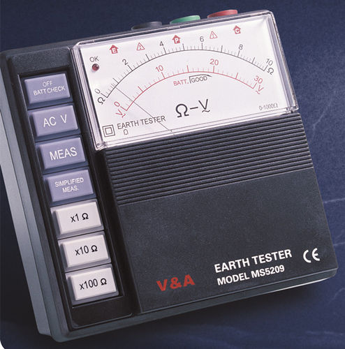 Comprobador de resistencia de tierra - MS5209 - Shanghai Yi Hua V&A Instrument Co., Ltd. - portátil / analógico