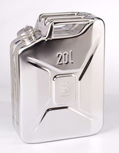 Jerricán de acero inoxidable - EK series - HIRSCHFELD EMBALLAGES - rectangular / para productos peligrosos