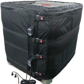 Calentador de bidones en forma de manta calefactora - HIRSCHFELD EMBALLAGES - de alta temperatura / para contenedor IBC