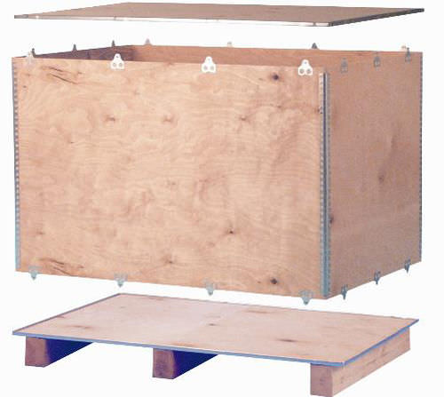 Cajón de contrachapado - ExPak P - Nefab - para almacenamiento / plegable