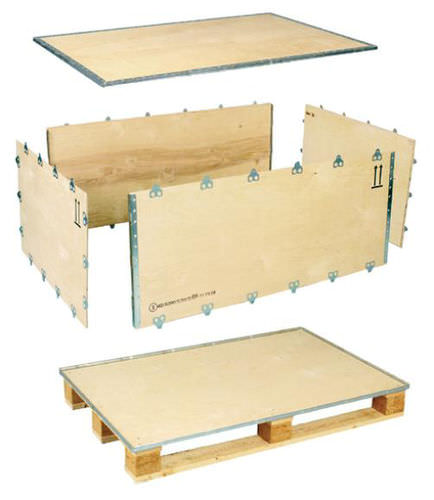Cajón de contrachapado - ExPak S - Nefab - para almacenamiento / plegable