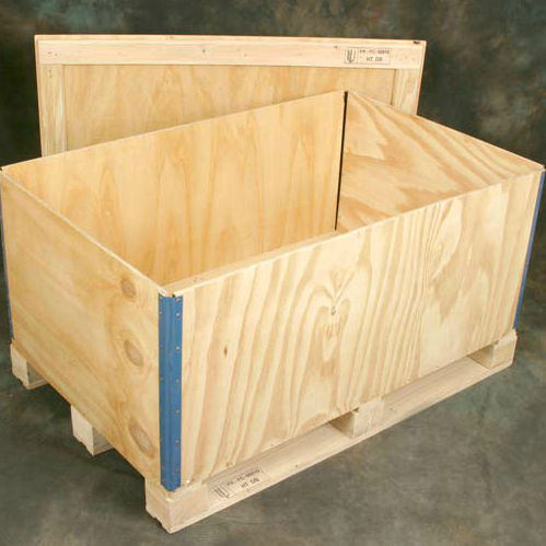 Caja-palé de contrachapado - caisse pliante - Panopack - de transporte / plegable / con tapa