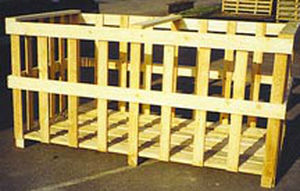 Caja-palé de madera - Panopack - de transporte / calada