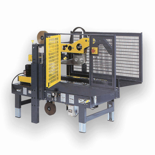 Precintadora de cajas de cartón varias solapas - Jefferson Smurfit Group - cinta adhesiva / semiautomática