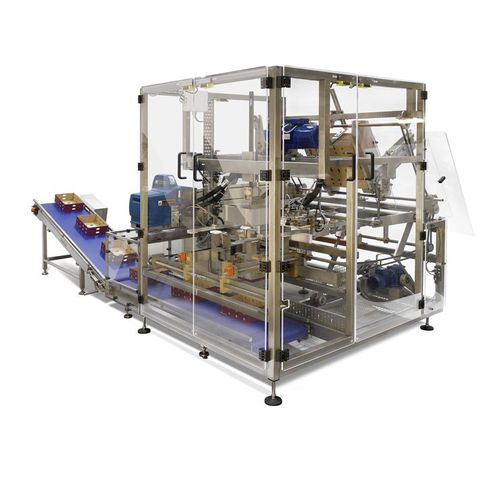 Máquina formadora de bandejas automática - Jefferson Smurfit Group - en línea / de cola hot-melt / de cartón