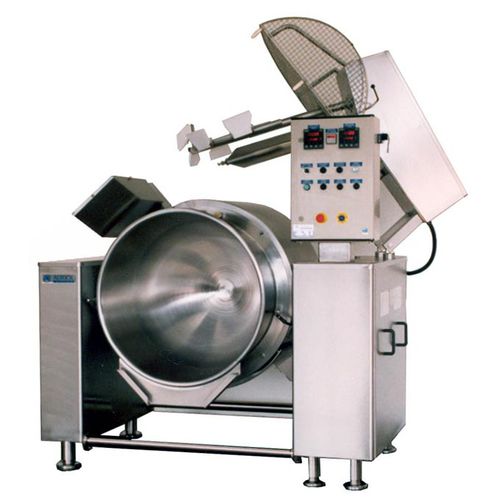 Marmita industrial para la industria alimentaria - AURIOL - reclinable / de acero inoxidable