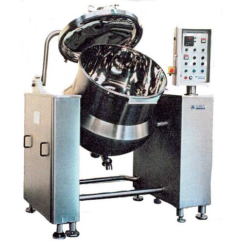 Marmita industrial de vapor - AURIOL - a presión / para la industria alimentaria / reclinable