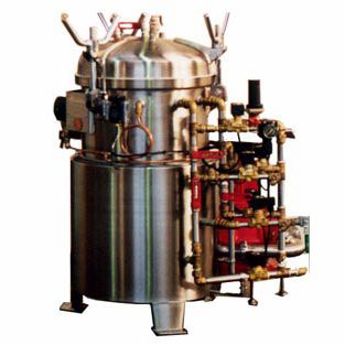 Autoclave de laboratorio - AURIOL - vertical / de carga superior / con contrapresión