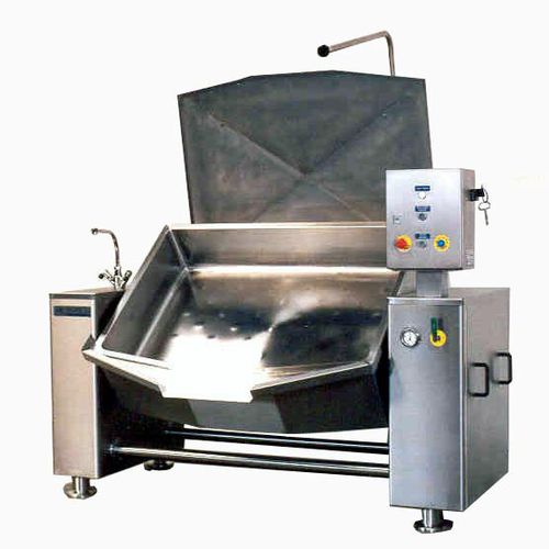 Cocedor industrial de vapor - AURIOL - reclinable / de acero inoxidable
