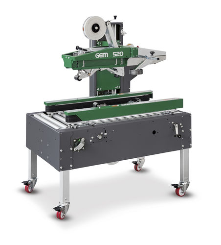 Precintadora de cajas de cartón varias solapas - GEM 520 - COMARME - cinta adhesiva / semiautomática
