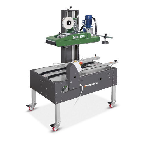 Precintadora de cajas de cartón varias solapas - GEM 350-360 - COMARME - cinta adhesiva / semiautomática
