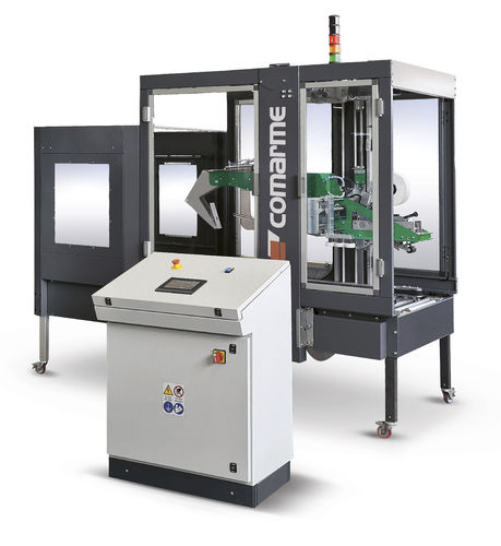 Precintadora de cajas de cartón varias solapas - GEM XF520 BM -XF670 BM - COMARME - cinta adhesiva / automática