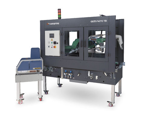 Precintadora de cartón cola hot-melt - HM F470 TB - HM F470S TB - COMARME - varias solapas / automática