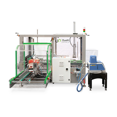 Máquina formadora de bandejas automática - DUETTI PACKAGING SRL - de cola hot-melt / de cartón