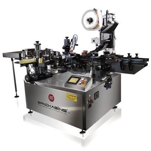 Etiquetadora automática - SATURNO 2T  - E-Packaging Srl - para botellas / de latas / de botes