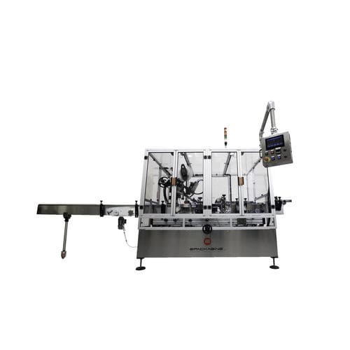 Máquina de etiquetado automática - ST EPK 1120 - E-Packaging Srl - para aplicaciones cosméticas / para etiquetas autoadhesivas / de doble cara