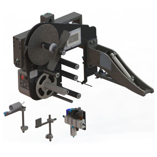 Impresora-aplicadora de etiquetas autoadhesivas - URANO PIVOT - E-Packaging Srl - para aplicación en la parte superior del producto / para aplicación en el lateral del producto / para cajas