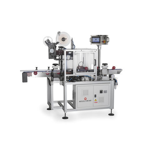 Máquina de etiquetado controlada por PLC - Saturno eyeshadows - E-Packaging Srl - para aplicación en el lateral del producto / para aplicación en la parte superior del producto / para aplicación en la parte inferior del producto